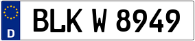 Truck License Plate